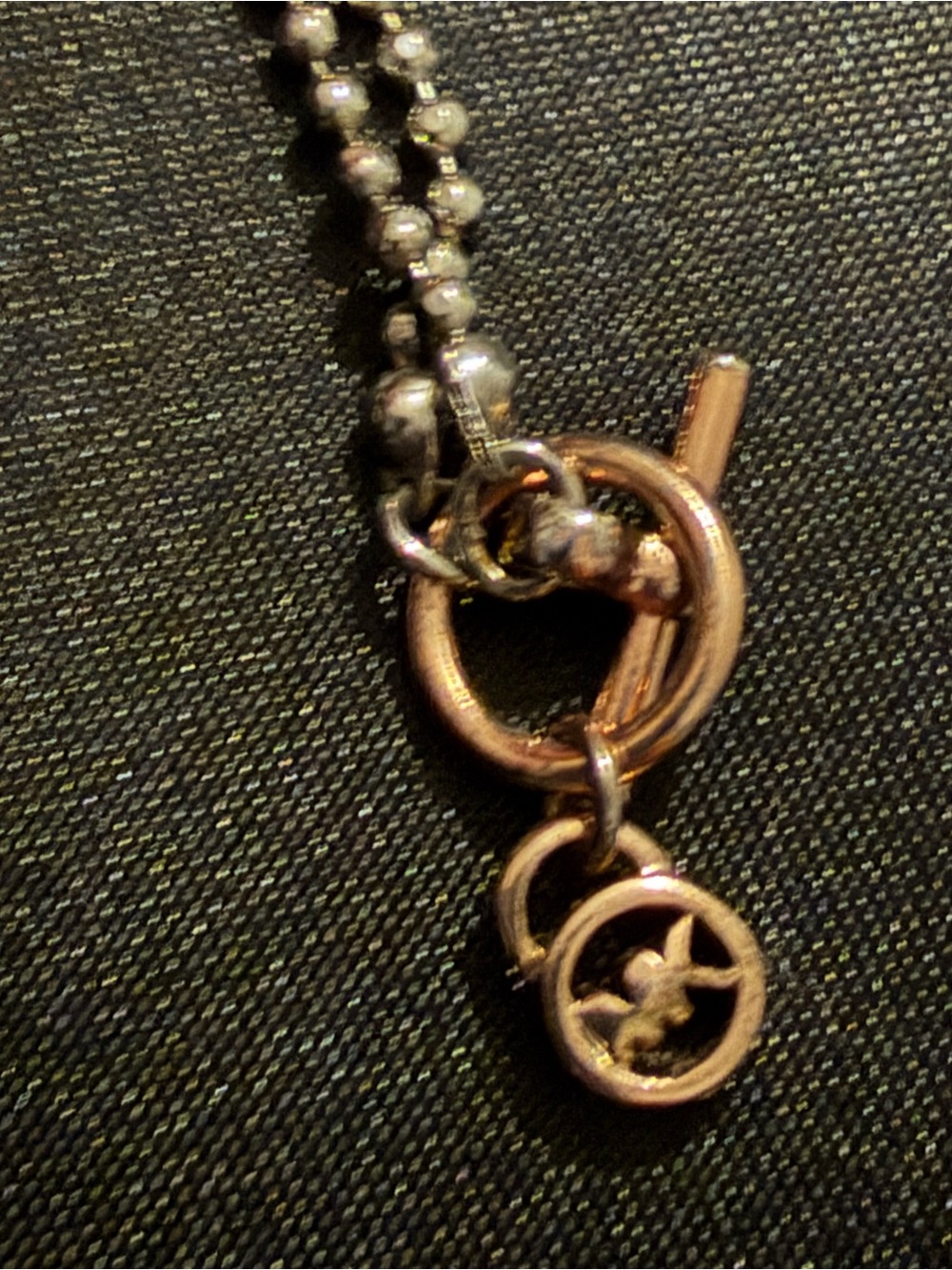 MK Rose Gold Pavé Ball Pendant Necklace - Women Jewelry - Picture 3 of 3